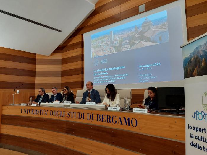 The Minister of Tourism in Bergamo